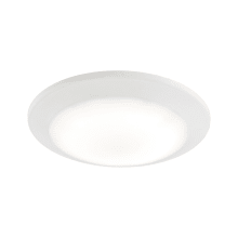 Plandome Convertible Single Light 7-3/16" Wide Integrated LED Flush Mount Ceiling Fixture / Wall Sconce with Frosted Glass Diffuser