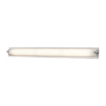 Piper Single Light 37" Wide Bath Bar with Frosted Glass Shade