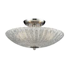3 Light Semi-flush Ceiling Fixture from the Luminese Collection