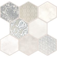 Virtue - 17" x 18" Hexagon Floor Tile - Satin Visual - Sold by Carton (14.43 SF/Carton)