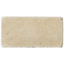 Trav Fontane Tumbled - 3" x 6" Rectangle Floor and Wall Tile - Honed Travertine Visual (Sold by Piece)