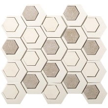 Catalyst - 13" x 14" Hexagon Floor and Wall Tile - Textured Visual - Sold by Sheet (1.2 SF/Sheet)