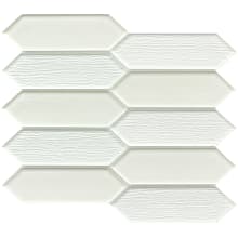 Picket - 9" x 11" Hexagon Wall Tile - Polished Visual - Sold by Sheet (0.71 SF/Sheet)