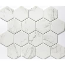 Echo - 10" x 12" Hexagon Wall Tile - Polished Visual - Sold by Sheet (0.85 SF/Sheet)