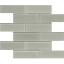 H2O - 11-7/8" Brick Mosaic Wall Tile - Glossy Tile Visual - Sold by Sheet (1.01 SF/Sheet)