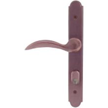 Sandcast Bronze Door Configuration 1 Keyed Entry Multi Point Narrow Arched Trim Lever Set with American Cylinder Below Handle