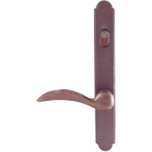 Sandcast Bronze Door Configuration 2 Keyed Entry Multi Point Narrow Arched Trim Lever Set with American Cylinder Above Handle