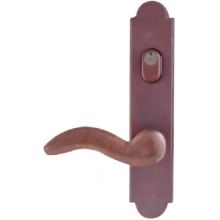 Sandcast Bronze Door Configuration 2 Keyed Entry Multi Point Arched Trim Lever Set with American Cylinder Above Handle