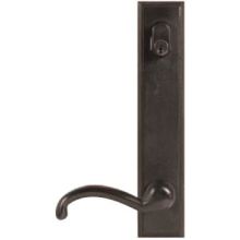 Sandcast Bronze Door Configuration 7 Keyed Entry Multi Point Trim Lever Set with American Cylinder Above Handle