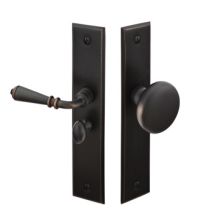 6 Inch Brass or Bronze Rectangular Screen Door Lockset from the American Classic Collection