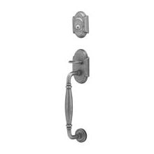 Normandy Single Cylinder Keyed Entry Wrought Steel Sectional Mortise Handleset