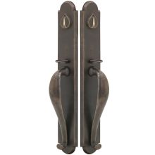 Greeley Double Cylinder Grip-by-Grip Keyed Entry Sandcast Bronze Handleset