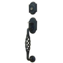 Lafayette Double Cylinder Keyed Entry Wrought Steel Sectional Handleset