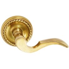 Cortina Reversible Non-Turning Two-Sided Dummy Door Lever Set from the Brass Modern Collection