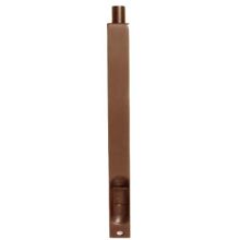 12 Inch Solid Brass Flush Bolt with Square Corners