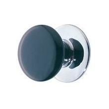Ebony 1-3/4 Inch Mushroom Cabinet Knob from the Porcelain Collection