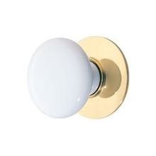 Ice White 1-3/4 Inch Mushroom Cabinet Knob from the Porcelain Collection