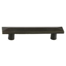 Sandcast Pyramid 3 Inch Center to Center Bar Cabinet Pull from the Sandcast Bronze Collection
