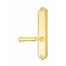 Designer Brass Door Configuration 4 Inactive Multi Point Trim Lever Set with American Cylinder Above Handle