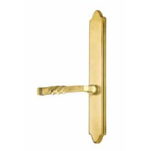 Classic Brass Door Configuration 4 Thumbturn Multi Point Narrow Trim Lever Set with American Cylinder Above Handle