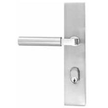 Door Configuration 6 Keyed Entry Multi Point Trim Lever Set with American Cylinder Below Handle