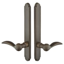 Sandcast Bronze Door Configuration 8 Passage Multi Point Narrow Arched Trim Lever Set with American Cylinder Below Handle