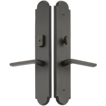 Sandcast Bronze Door Configuration 2 or 4 Keyed Entry Multi Point Trim with American Cylinder Above Handle
