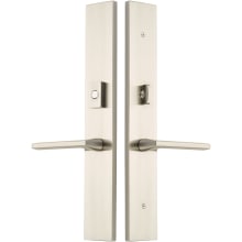Brass Modern Door Configuration 2 or 4 Patio Multi Point Trim with American Cylinder Above Handle