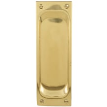 7-1/2 Inch Solid Brass Passage Mortise Pocket Door Pull for 1-1/2" Thick Doors