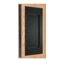 Modern Rectangular 7-1/4 Inch Inactive Dummy Mortise Pocket Door Pull for 1-3/8" Thick Doors