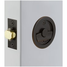 Round Tubular 2-1/2" Privacy Pocket Door Lock