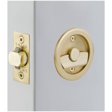 Round Tubular 2-1/2" Privacy Pocket Door Lock