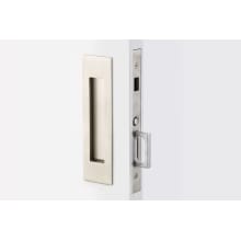 Narrow Modern Rectangular 7-1/4 Inch Inactive Dummy Mortise Pocket Door Pull for 1-3/4" Thick Doors