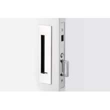 Narrow Modern Rectangular 7-1/4 Inch Inactive Dummy Mortise Pocket Door Pull for 1-5/16" Thick Doors