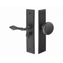 6 Inch Brass or Bronze Rectangular Screen Door Lockset from the American Classic Collection