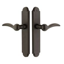 10 Inch Stretto Arched Passage Sideplate Entry Set from the Sandcast Bronze Collection