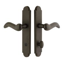 10 Inch Stretto Arched Privacy Sideplate Entry Set from the Sandcast Bronze Collection