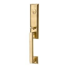 Wilshire Single Cylinder Keyed Entry Handleset from the Classic Brass Collection