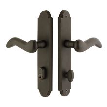 10 Inch Stretto Arched Single Cylinder Keyed Sideplate Entry Set from the Sandcast Bronze Collection