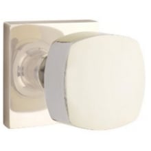 Freestone Non-Turning Two-Sided Dummy Door Knob Set with Square Rose from the Urban Modern Collection