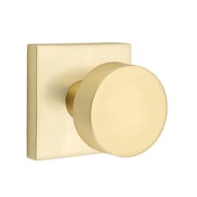 Round Knobset Non-Turning Two-Sided Dummy Door Knob Set with Square Rose