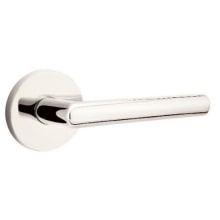 Stuttgart Right Handed Non-Turning Two-Sided Dummy Door Lever Set with Disk Rose from the Brass Modern Collection