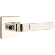 Aston Reversible Non-Turning Two-Sided Dummy Door Lever Set from the Brass Modern Collection