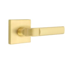 Aston Reversible Non-Turning Two-Sided Dummy Door Lever Set from the Brass Modern Collection