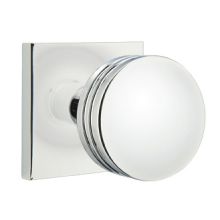 BERN Reversible Non-Turning Two-Sided Dummy Door Knob Set from the Brass Modern Collection