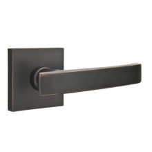 Geneva Reversible Non-Turning Two-Sided Dummy Door Lever Set from the Brass Modern Collection