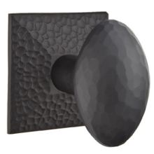 Hammered Reversible Non-Turning Two-Sided Dummy Door Knob Set from the Arts and Crafts Collection