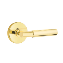 Myles Reversible Non-Turning Two-Sided Dummy Door Lever Set from the Brass Modern Collection