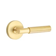 Myles Reversible Non-Turning Two-Sided Dummy Door Lever Set from the Brass Modern Collection