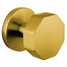 Modern Octagon Reversible Non-Turning Two-Sided Dummy Door Knob Set from the Brass Modern Collection